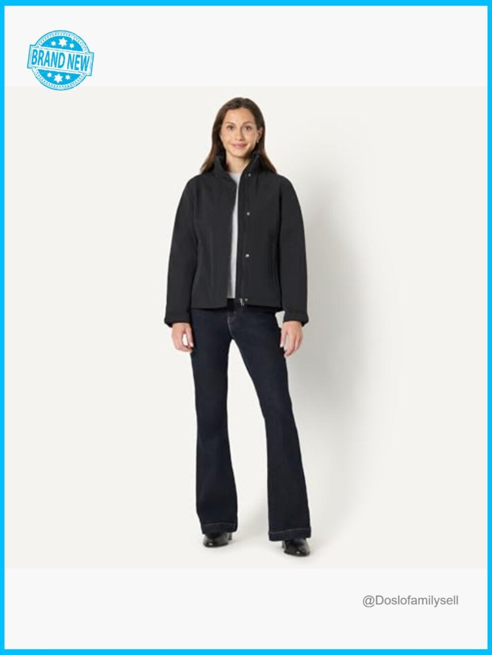 Waterproof Rain Jacket Regular Fit Lightweight Packable Hood Long Sleeve - Picture 5 of 7